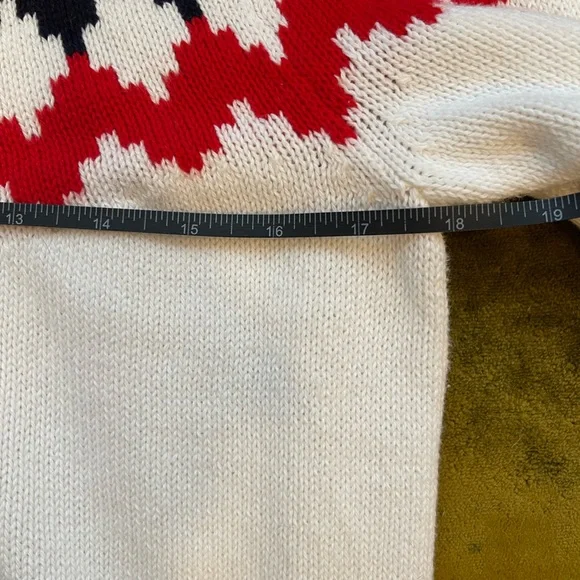 J. Crew Factory SZ M Red White and Blue Fair Isle Ski Sweater! - Picture 7 of 11
